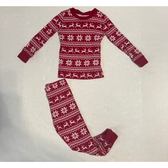 Pottery Barn Kids 4 PJ Set Sustainable Organic Cotton Holiday Warm Cozy Comfy - Picture 1 of 13
